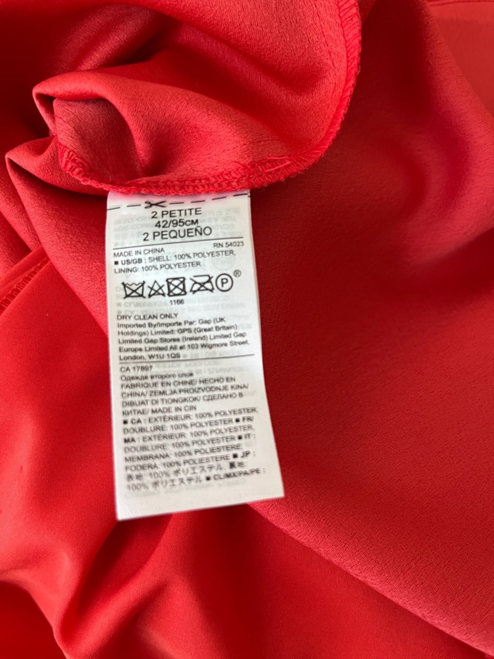 Banana Republic Red Midi Dress with Ruffle Sleeves - Picture 4 of 4
